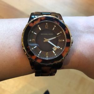 Women’s Michael Kors tortoise shell watch